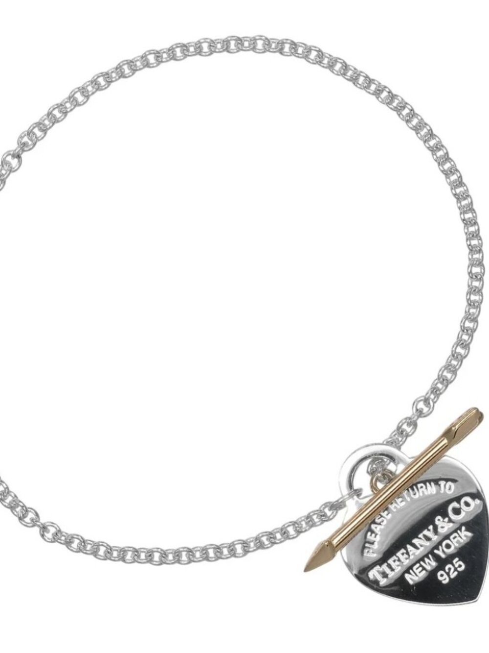 TIFFANY&Co. Return to TIFFANY & Co. Lovestruck Heart Tag Bracelet Silver92...